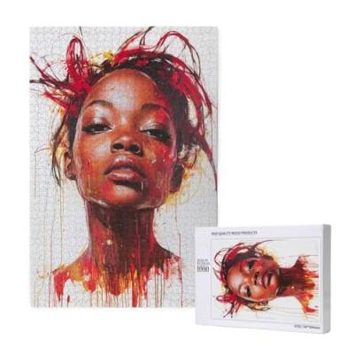 Puzzle 5000 Teile Afrika Puzzles für Erwachsene Frau HD Puzzel Anspruchsvolles und Lustig Kreatives Unterhaltungsspiel, DIY Holzpuzzle für Erwachsene Als Feiertage Deko Geschenk fur Frauen M-1788 von Yeogcohe
